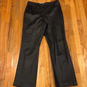 Valerie Stevens Black Leather Pants SZ 10
